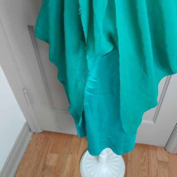 Vintage Silk Diamond Jeweled Halter Niteline Dress Formal Evening Cocktail Party - Picture 9 of 9